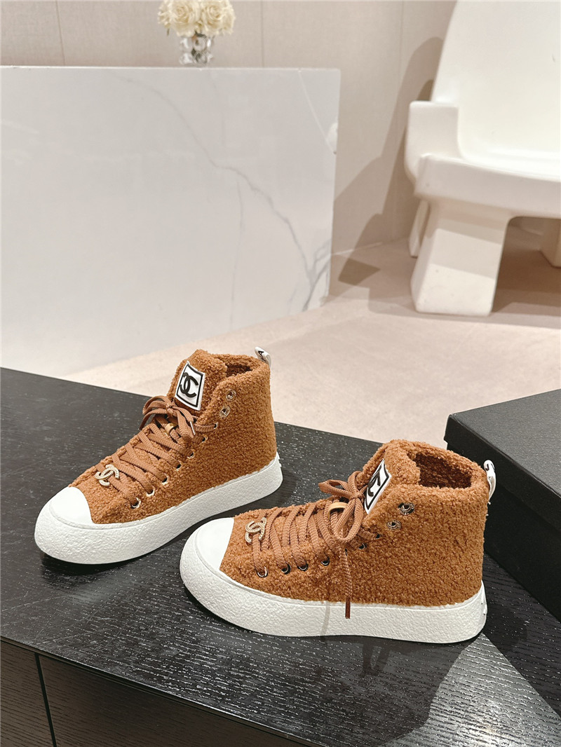 Ch**el high top sneakers brown