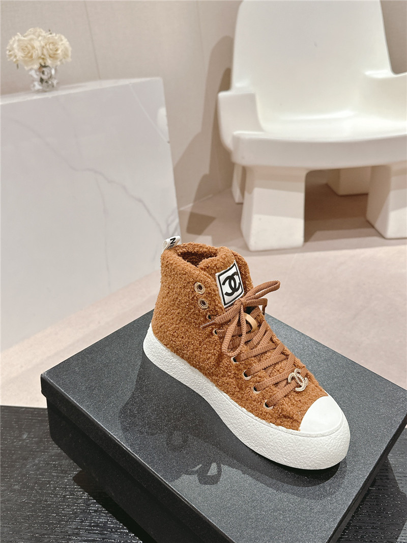 Ch**el high top sneakers brown