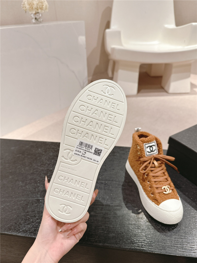 Ch**el high top sneakers brown