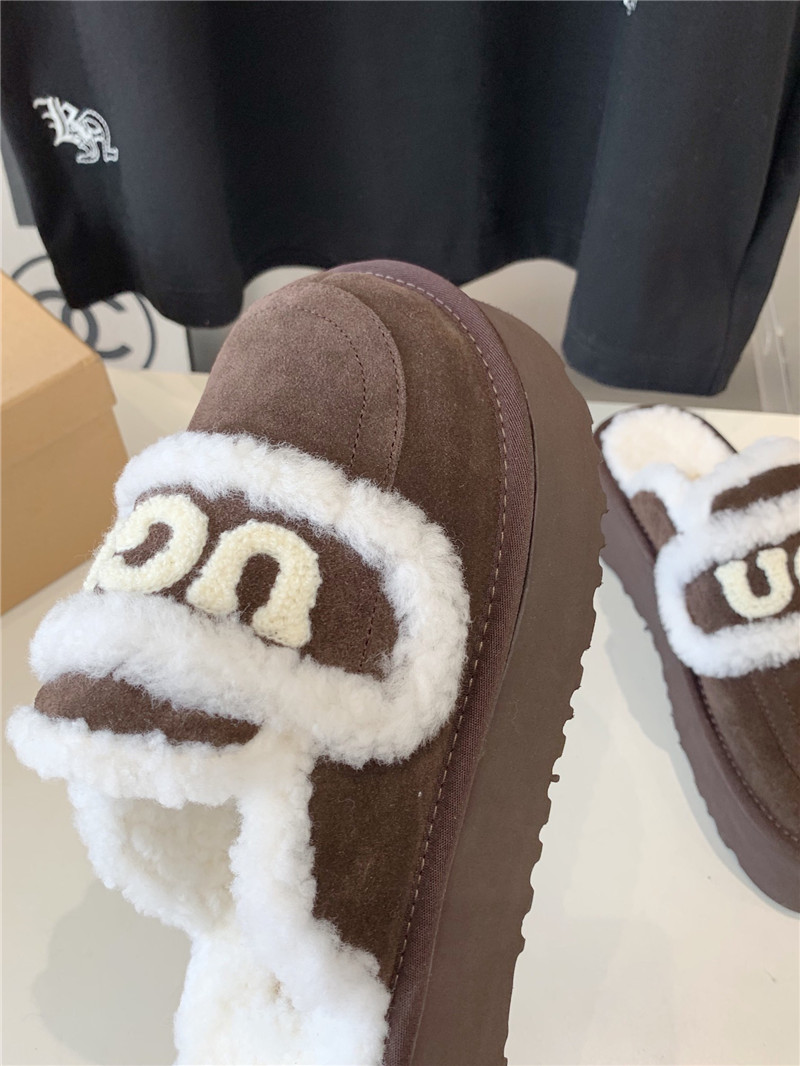 UGG Rome Shearling Slippers Dark Taupe