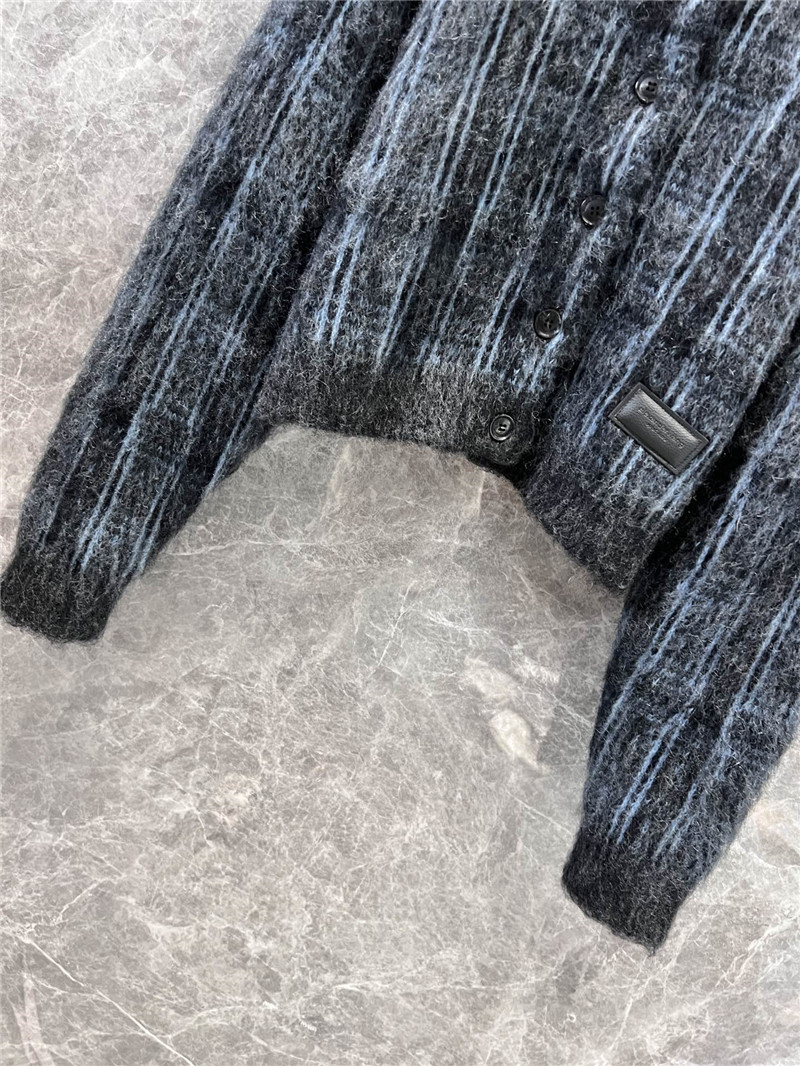A1exa*der wang plaid mohair cardigan grey