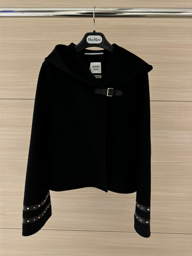 H**me5 cashmere hooded coat