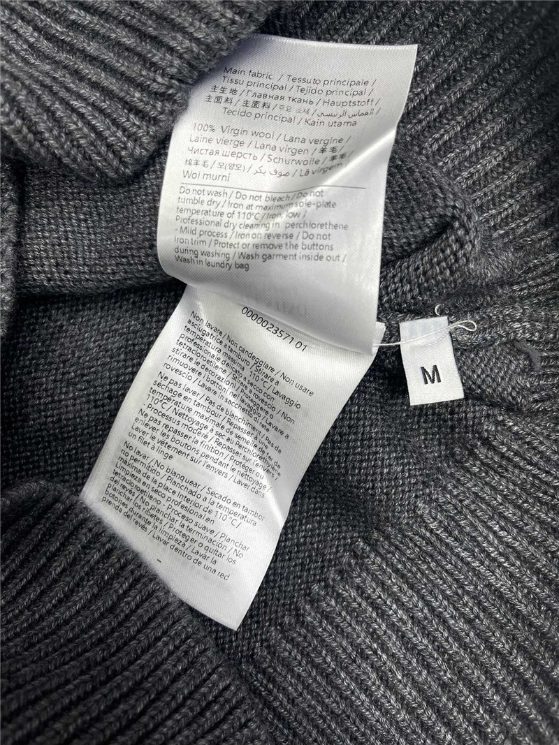 Va1e*ntin0 wool feather trim cardigan grey