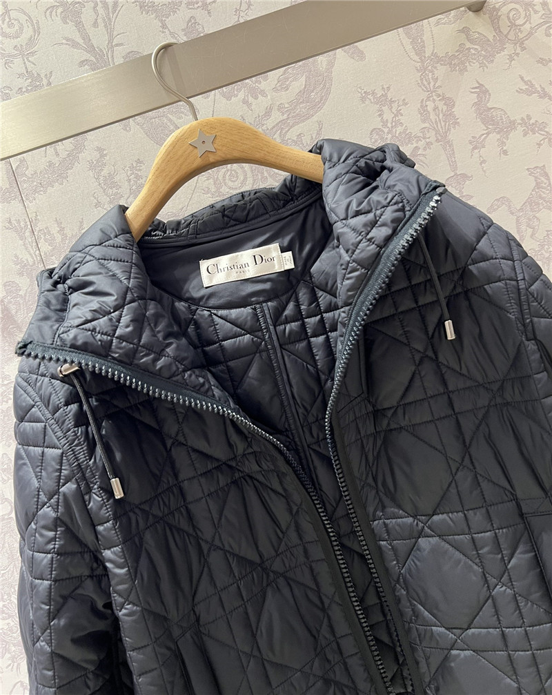 D10r hooded zip-up cotton jacket