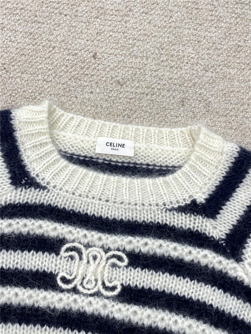 Ce1i*e marinière mohair and silk sweater