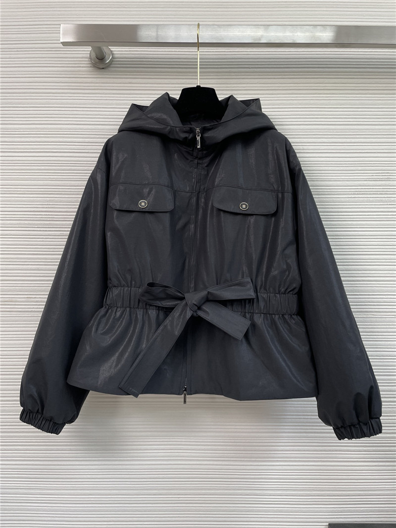 Ch**el hooded cotton jacket