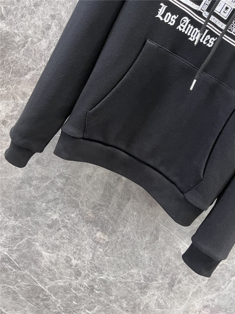 Ce1i*e printed cotton hoodie black