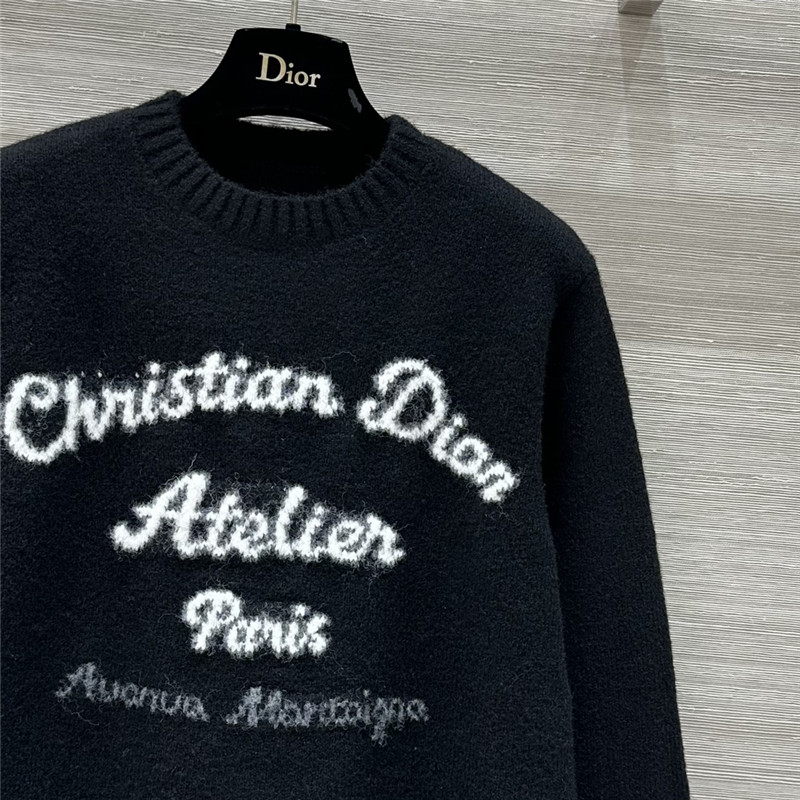 chr1st1an D10r atelier knit sweater black