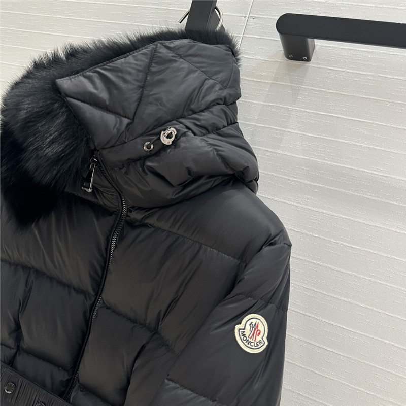 Moncler short hooded down jacket