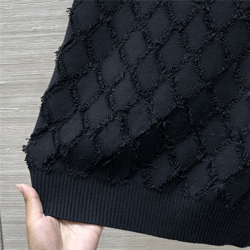 ch**el D1am0nd blend wool top black