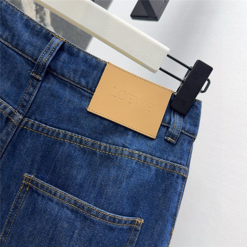 L0ew* high waist straight pants