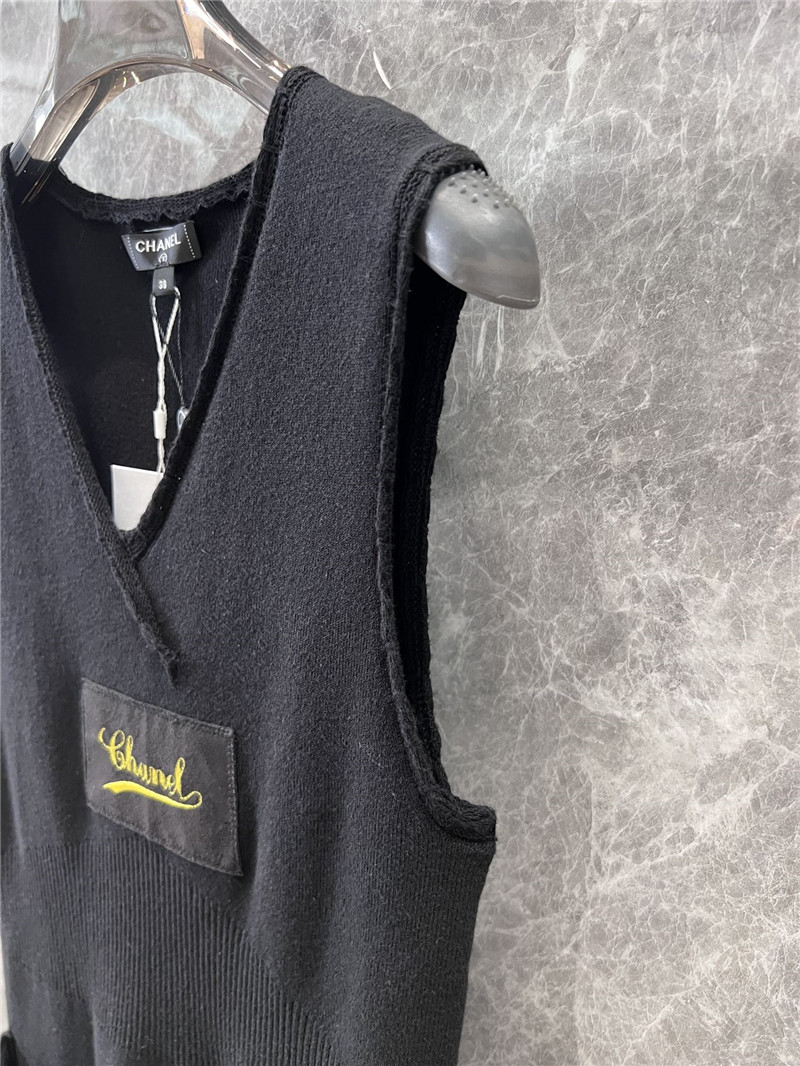 Ch**el knitted vest dress