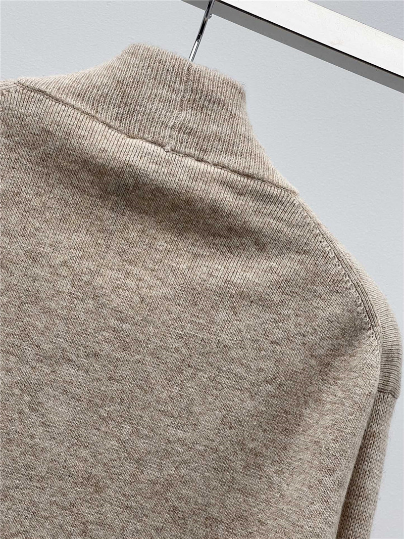 F**di logo ribbon wool sweater beige