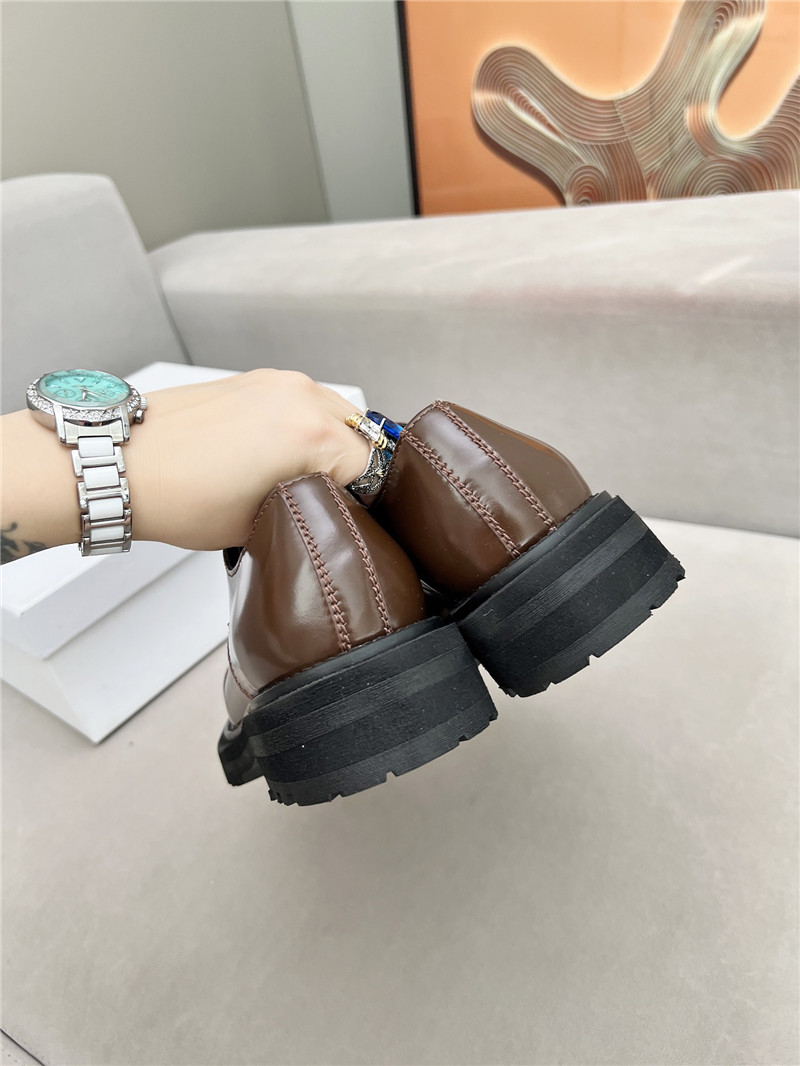 D10r carlo derby brown calfskin shoes