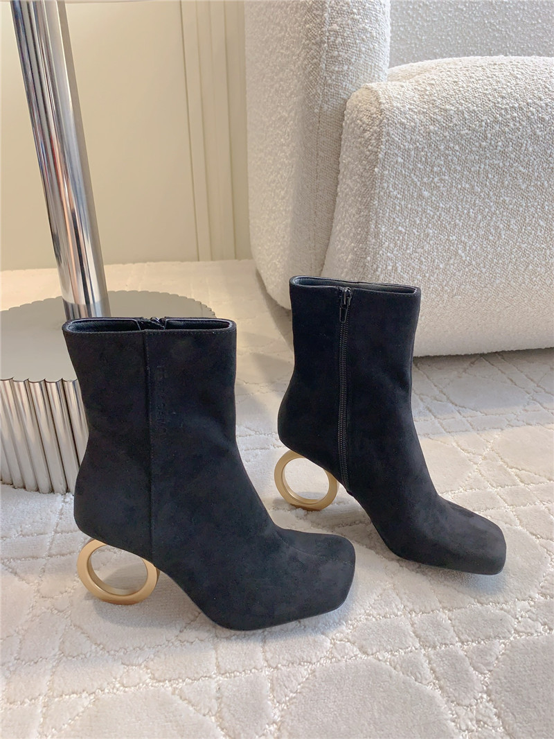 Ferragamo Suede Elina Ankle Boots