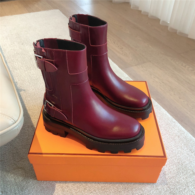 H**me5 jaimy burgundy ankle boots