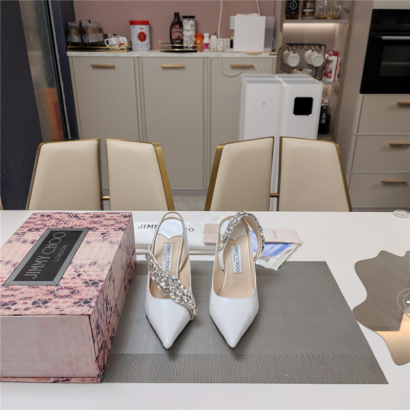 J1m*y Ch00 flos 100 slingback pumps white