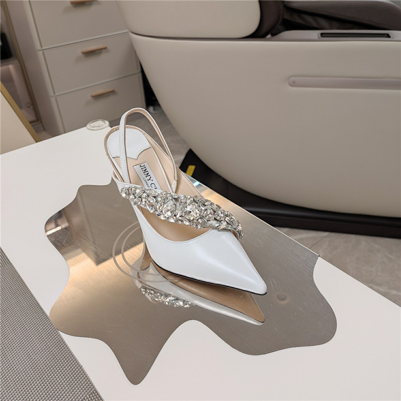J1m*y Ch00 flos 100 slingback pumps white