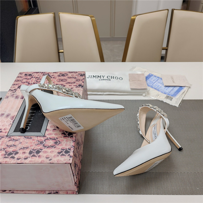 J1m*y Ch00 flos 100 slingback pumps white