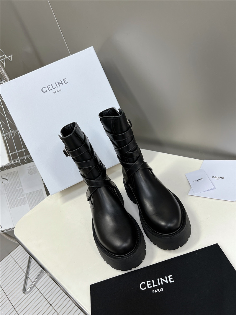 Ce1i*e bulky buckled jodhpur medium boots