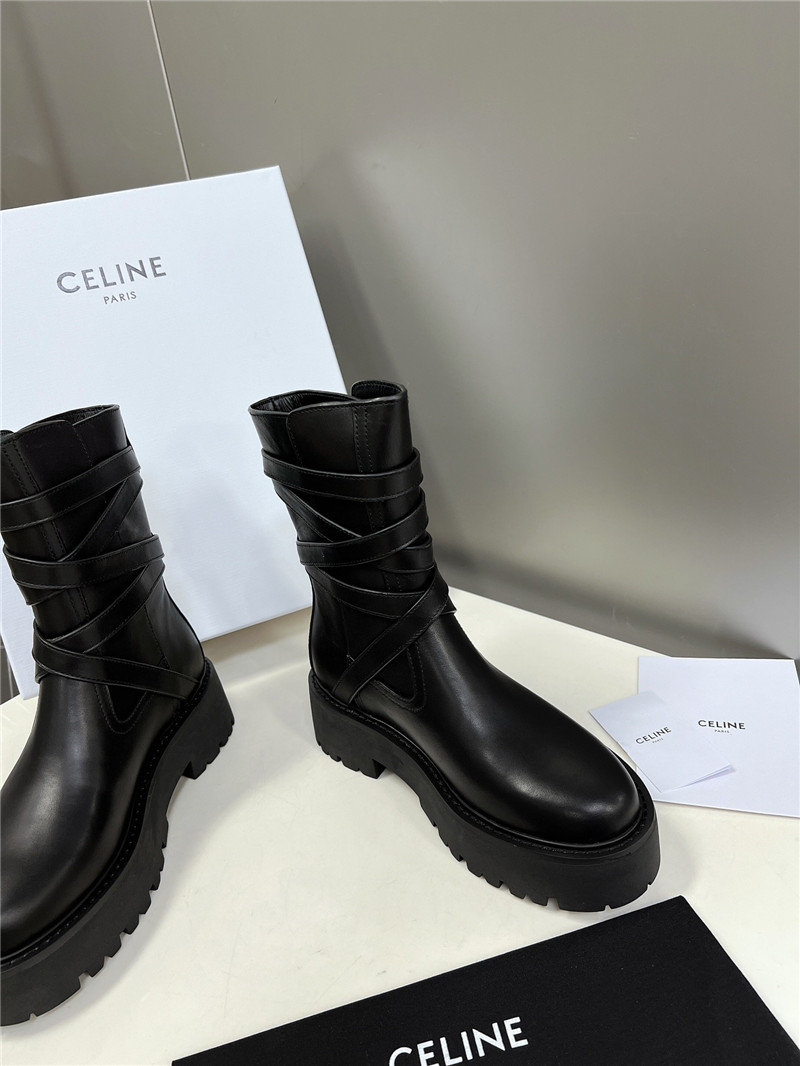 Ce1i*e bulky buckled jodhpur medium boots
