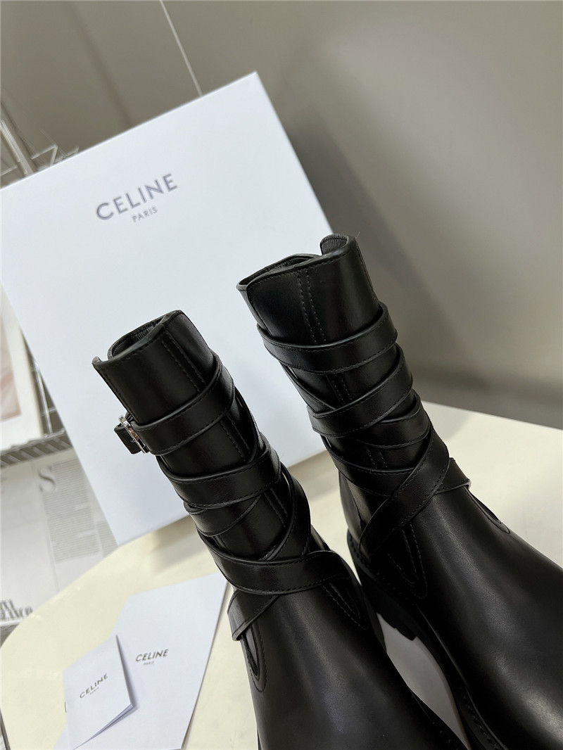 Ce1i*e bulky buckled jodhpur medium boots