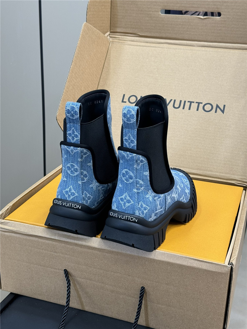 l0vis Vvtt0n denim ruby flat ankle boots