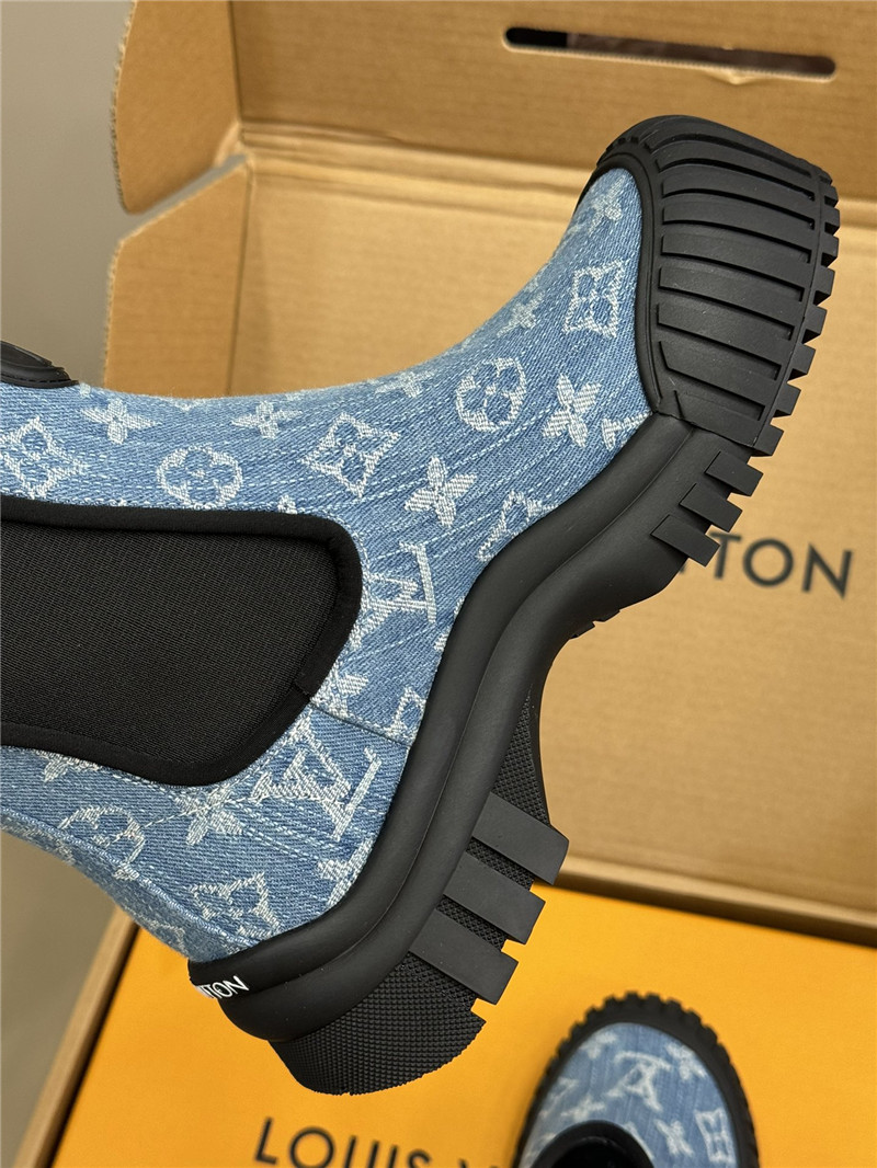 l0vis Vvtt0n denim ruby flat ankle boots