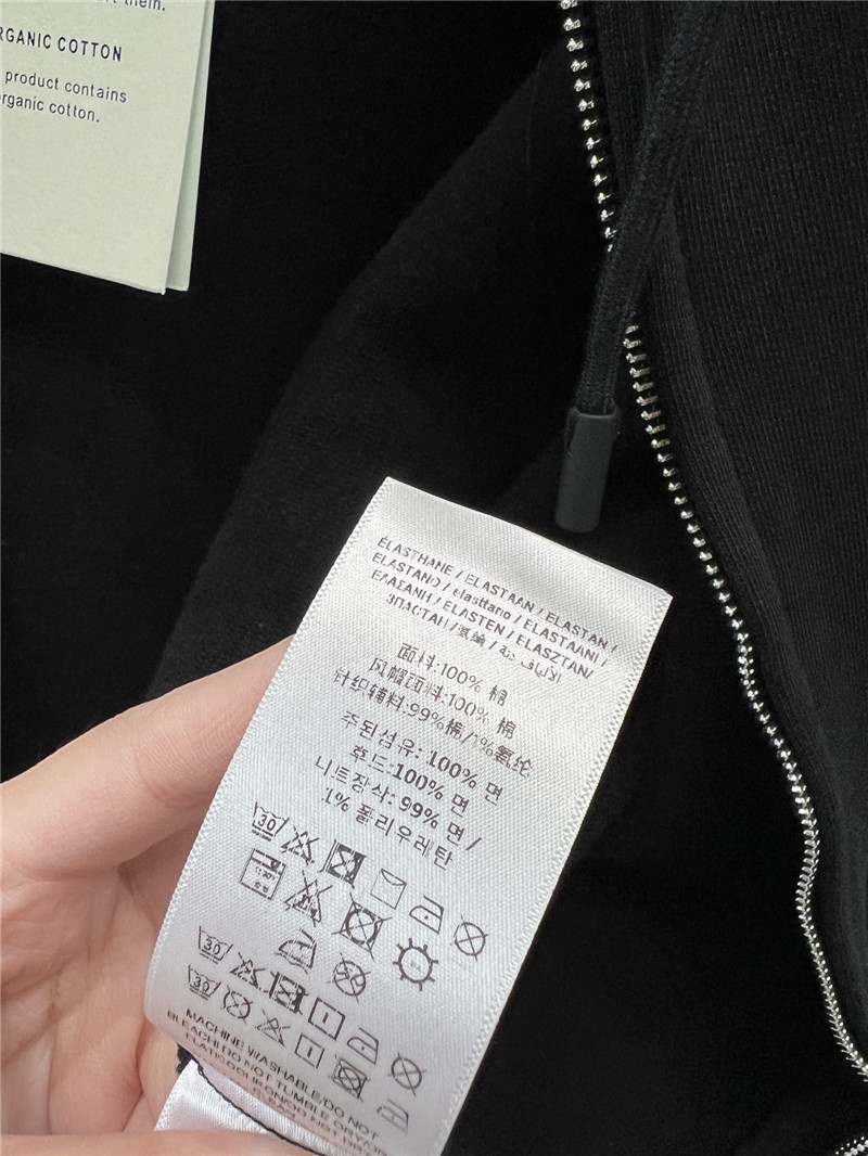 Bv*b*rry black equestrian knight cotton zip hoodie