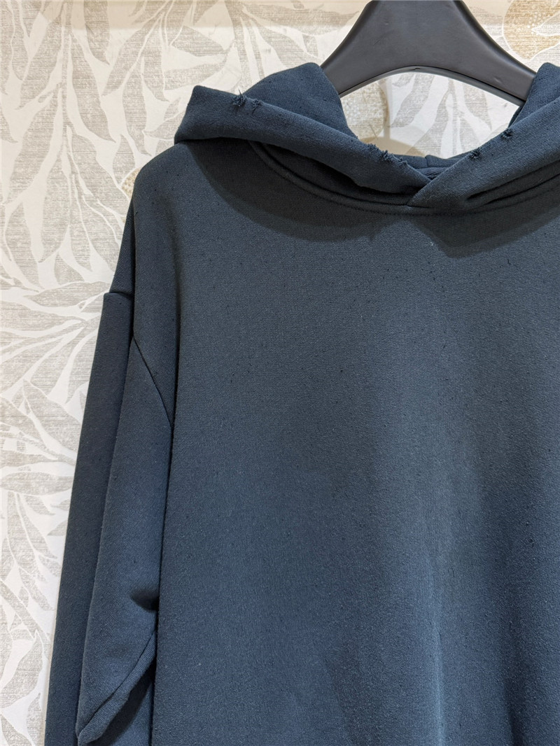 Acne Studios Black Printed Logo Hoodie