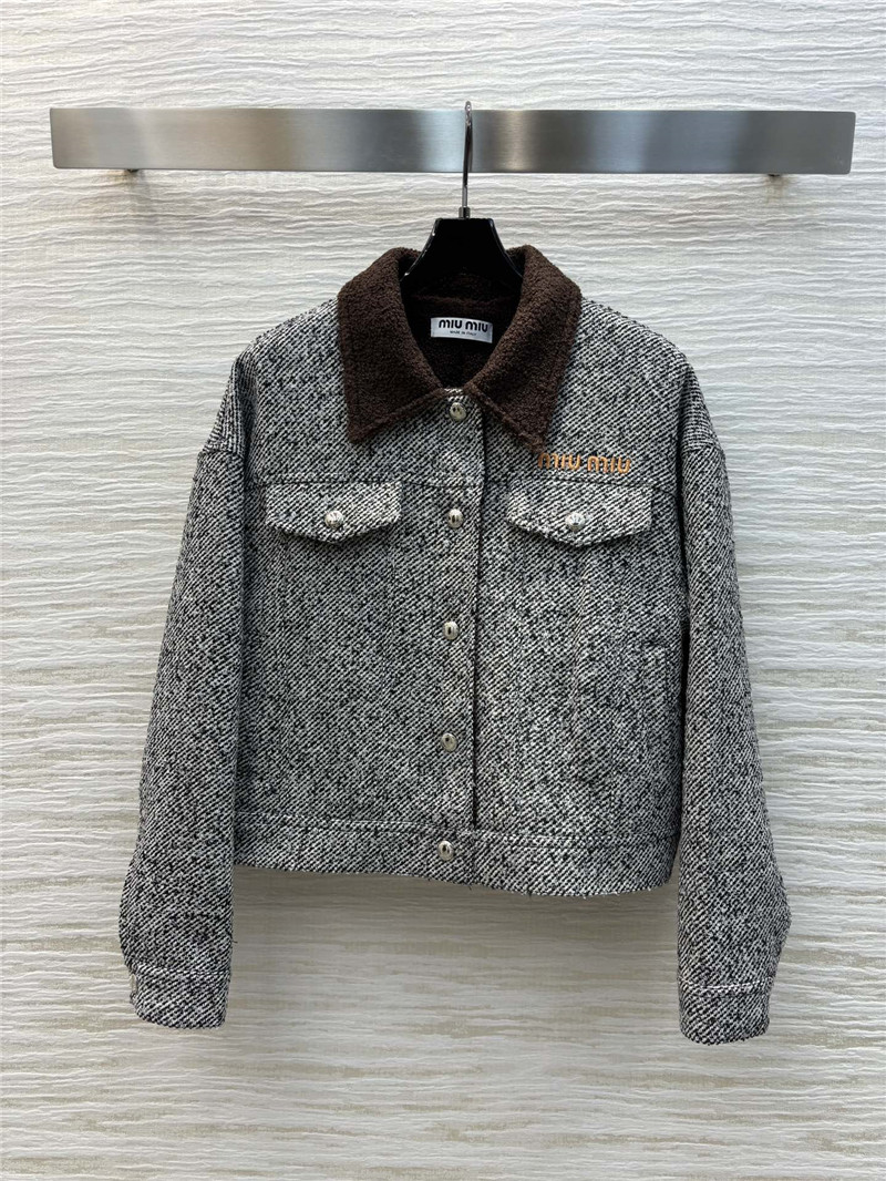 M1um1u herringbone jacket