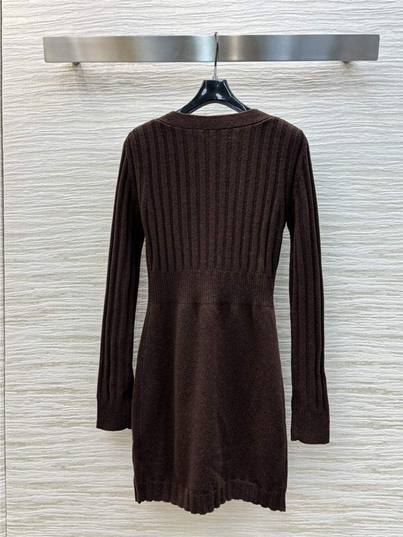 Va1e*ntin0 vertical striped knit dress