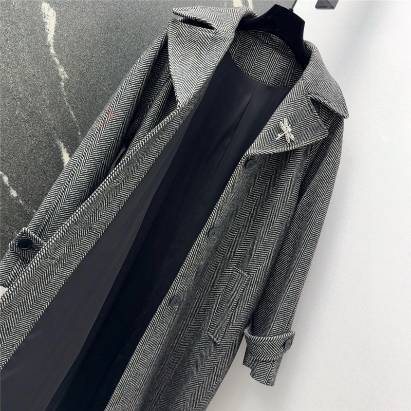 D10r herringbone long coat