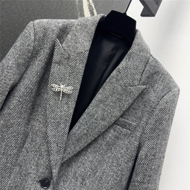 D10r herringbone wool blazer