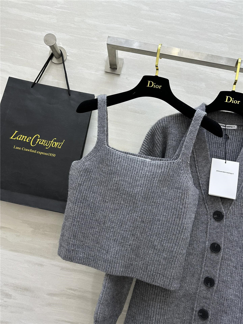 A1exa*der wang knitted two-piece suit