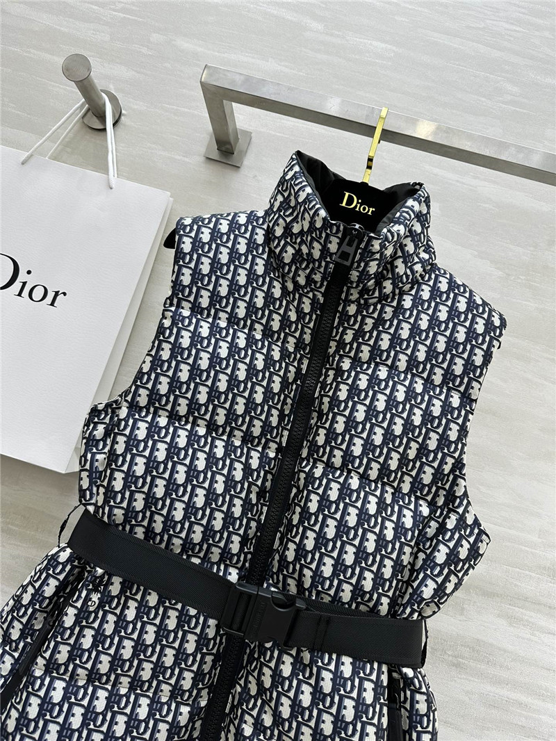 D10r stand collar jacket down vest