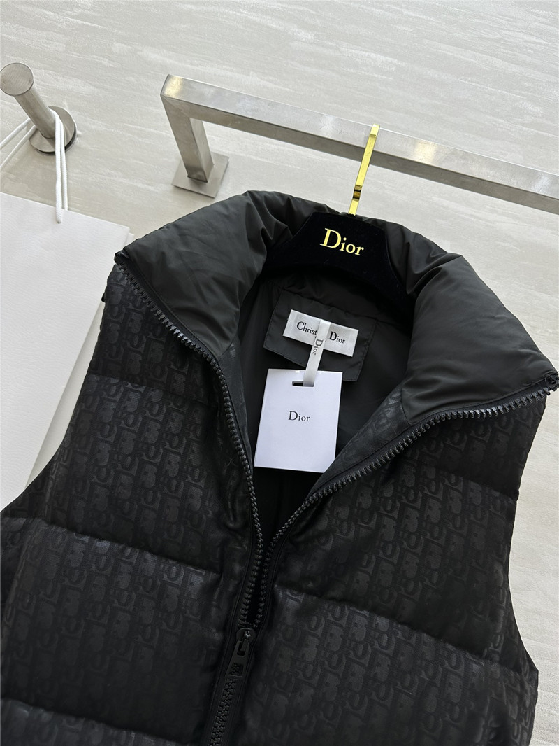D10r stand collar jacket down vest