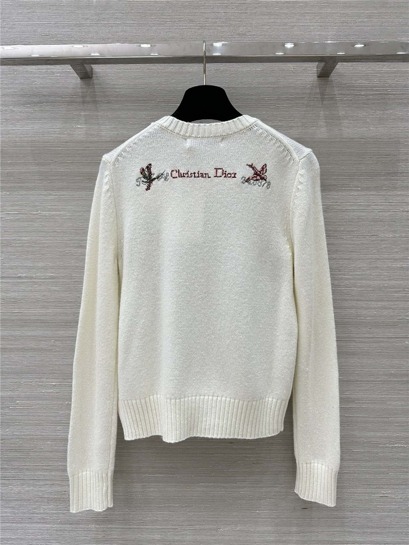 D10r knit multicolor sweater white