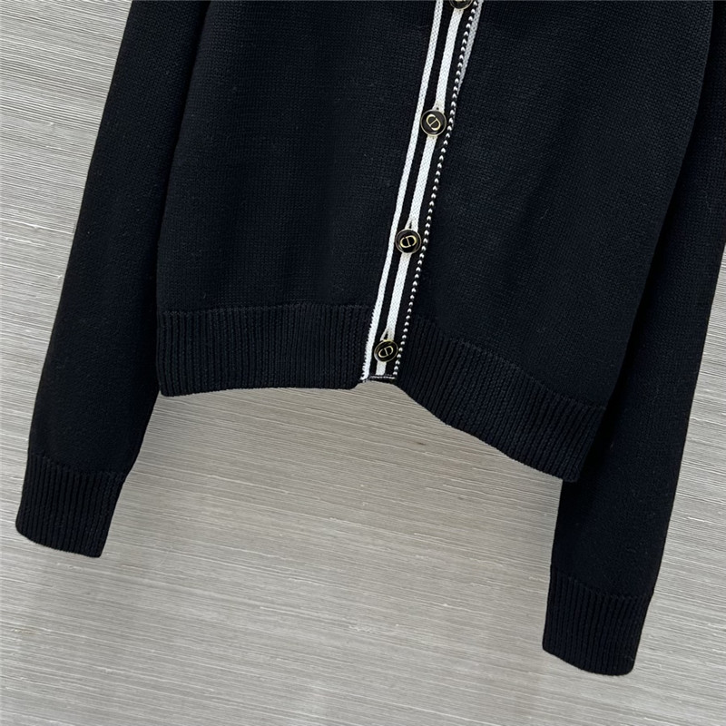 D10r sailor collar wool cardigan navy