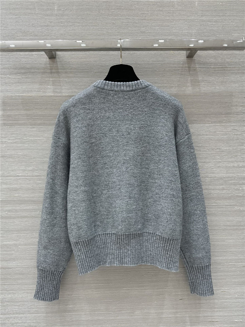 Versace Medusa Wool-Blend Sweater Grey