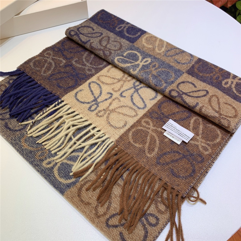 L0ew* two tone checkerboard scarf