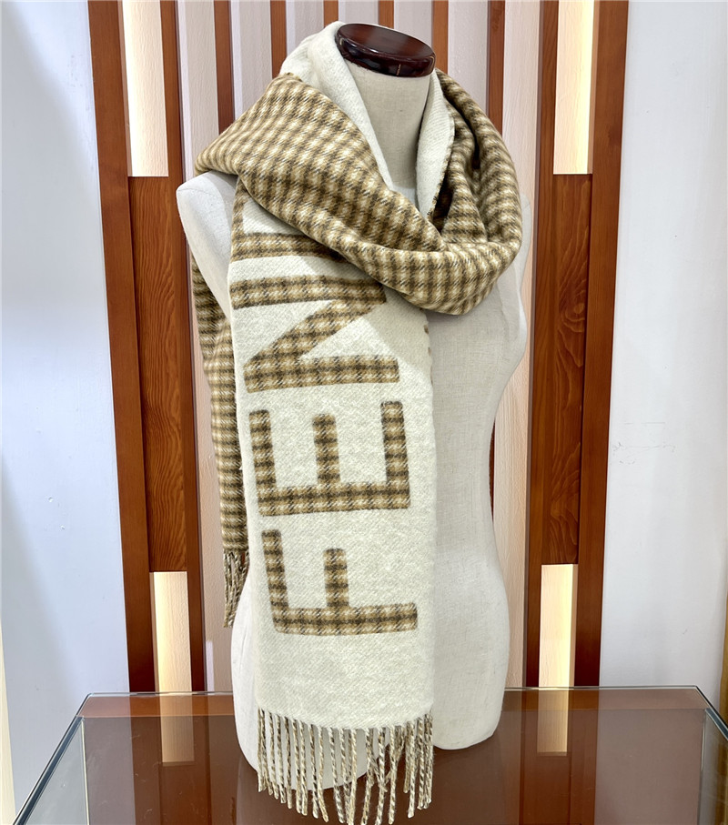 F**di wool and cashmere blend scarf