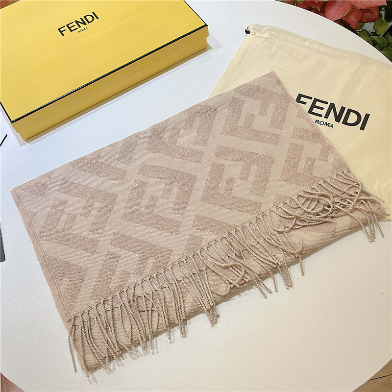 F**di long fringed scarf