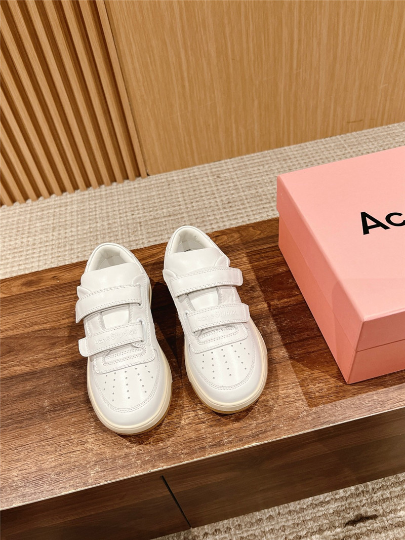 Acne Studios White Velcro Strap Sneakers