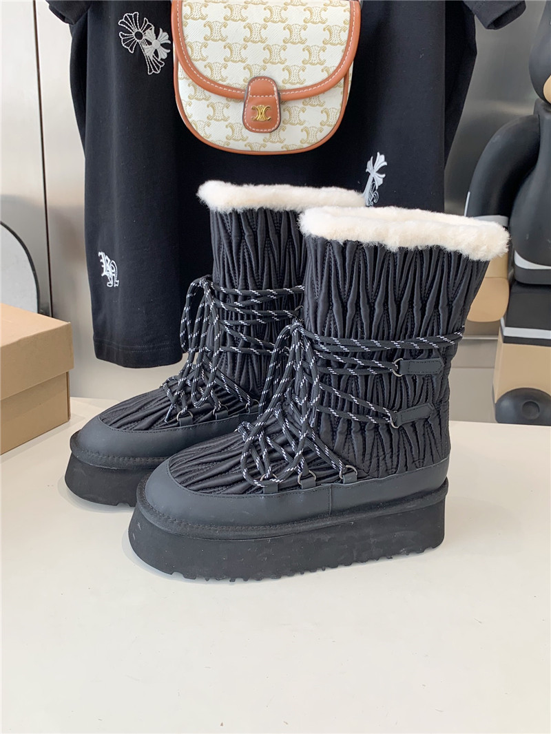 UGG Black Platform Winter Snow Boots