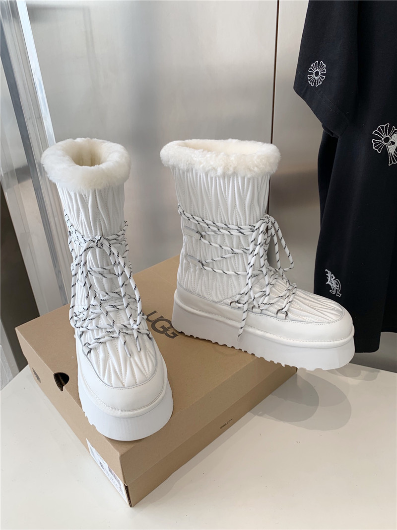 UGG White Platform Winter Snow Boots