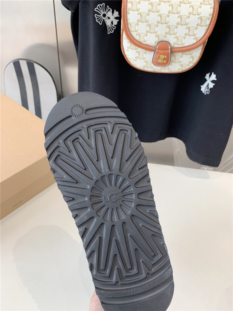 UGG Black Calfskin Snow Boots