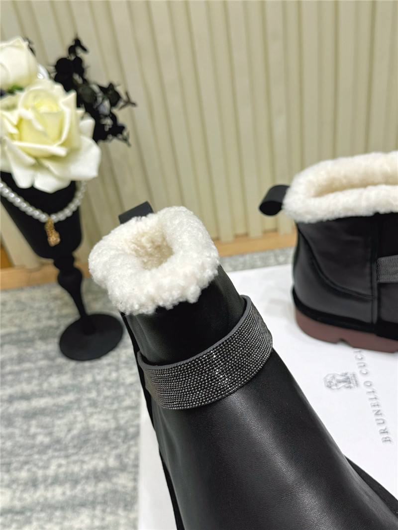 BC Black Embellished Suede Boots for Women