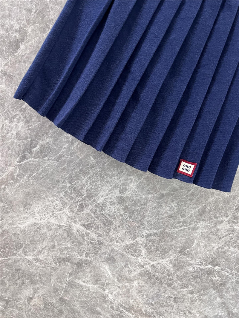 M1um1u high waist pleated skirt