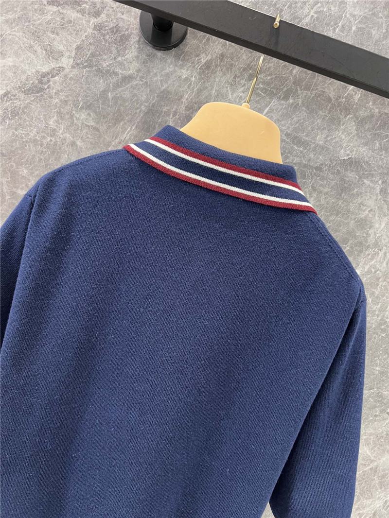 M1um1u knitted short-sleeved top
